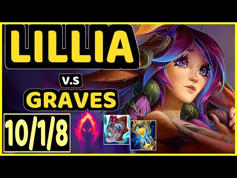 ONFLEEK (LILLIA) vs GRAVES - 10/1/8 KDA JUNGLE CHALLENGER GAMEPLAY - KR
