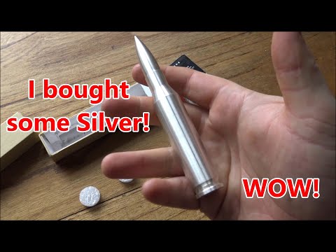 I Finally Bit the Bullet and Bought some New Silver - 50 Cal 10 oz Silver Bullet - WOW!