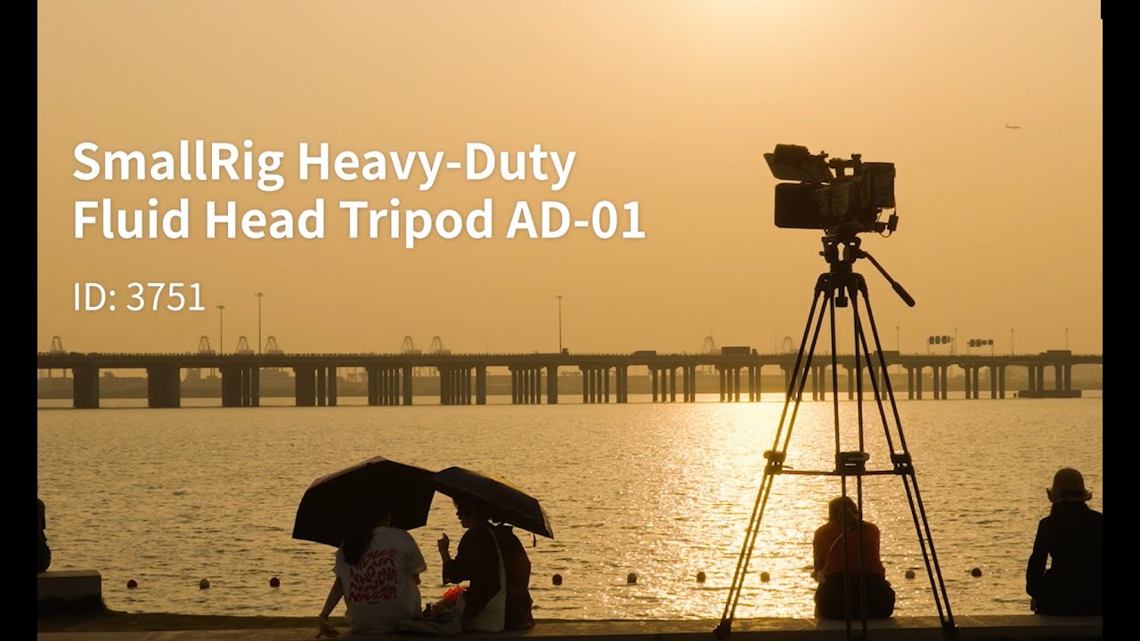 Smallrig Trépied Heavy-Duty Fluid Head AD-01