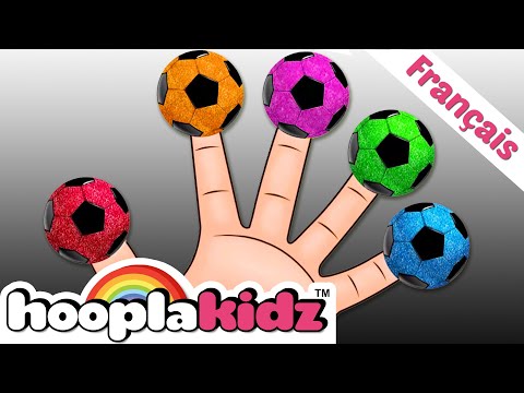 Famille de doigts de ballon de football | Comptines Et Chansons | HooplaKidz Franҫais