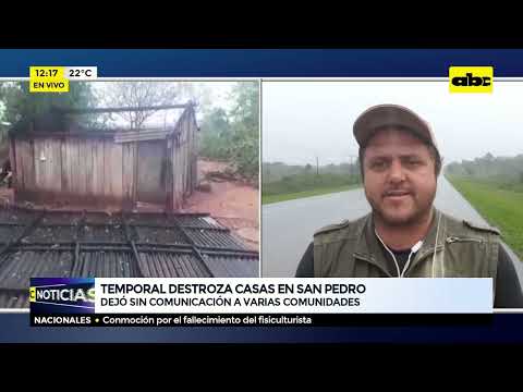 Temporal destroza casas en San Pedro