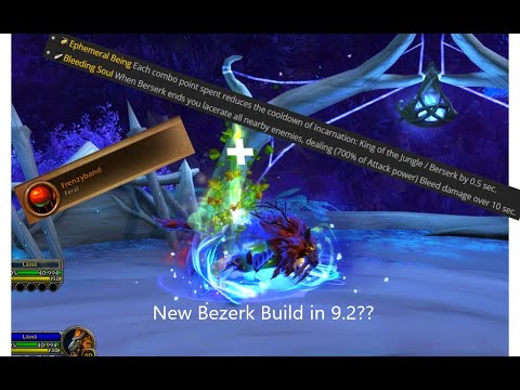 Feral Druid new Bezerk build in 9.2??