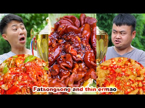 , title : 'eating food | The spicy eating competition between Songsong and Ermao is really exciting! | mukbang'