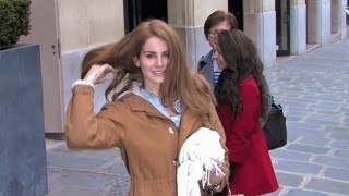 EXCLUSIVE - Lana Del Rey conforting a crying fan in Paris