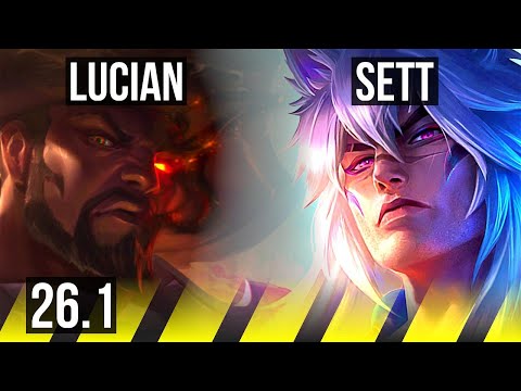 LUCIAN & Braum vs SETT & Nami (ADC) | EUW Master | 26.1