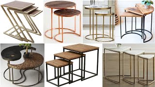 Modern Metal nesting coffee table ideas /metal frame nesting table ideas