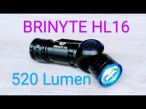 Brinyte HL16 Led Kopf/Stirnlampe Taschenlampe Test Vorstellung Review Camping Outdoor Jogging Lampe