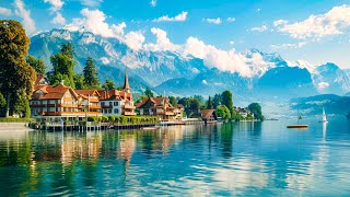 Most Beautiful Lakeside Village on Lake Lucerne 🇨🇭 4K Walking Tour - Brunnen