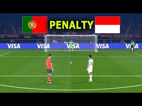PORTUGAL vs INDONESIA - PENALTIES - FINAL | FIFA World Cup 2026 USA | All Goals | PES Gameplay