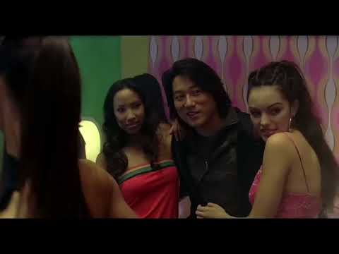 Official trailer still for Tokyo Drift showing Sean’s first night in Tokyo under neon with imports lining the street