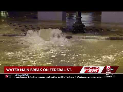 Water main break floods downtown Boston
