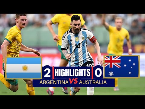Argentina vs. Australia | International Friendly  2023 | Full Match Highlights | HD 1080P