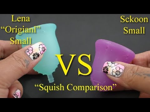 Lena Cup vs Sckoon Cup Sm "Squish" - Menstrual Cups
