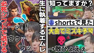 シフトを使ったら必死顔縛りでエムレを使うメルトン/shortsで得た知識を披露する/大会で学んだミズキの動き方【オーバーウォッチ/OW/切り抜き】