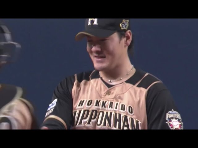 【7回裏】ファイターズ・有原 見逃し三振でピンチを切り抜ける‼ 2019/8/24 B-F