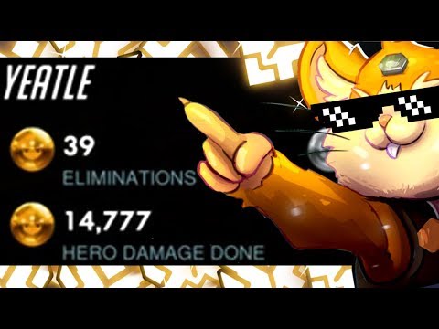 YEATLE HAMMOND GAMEPLAY - 39 ELIMS! 14K DMG! [ OVERWATCH SEASON 16 TOP 500 ]