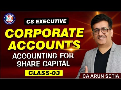 🔴GRAND REVISION I ACCOUNTING FOR SHARE CAPITAL I CLASS -03I 🔴| June 2024 | MARKS 25