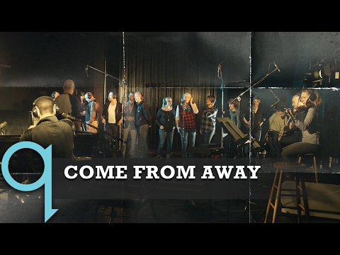 The cast of Come From Away perform "Welcome to the Rock" live in Studio q