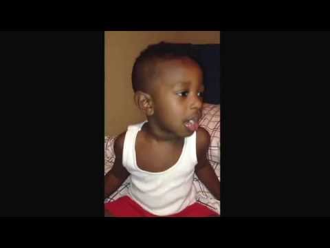 Saj singing happy birthday