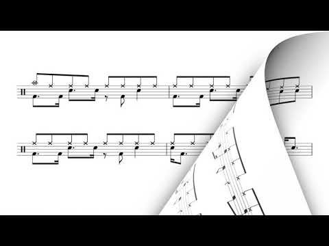 Syncopated grooves - INTERACTIVE Sight Reading Practice for Drums - PLAY ALONG EXERCISE