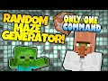 Minecraft | RANDOM MAZE GENERATOR! | Test ...