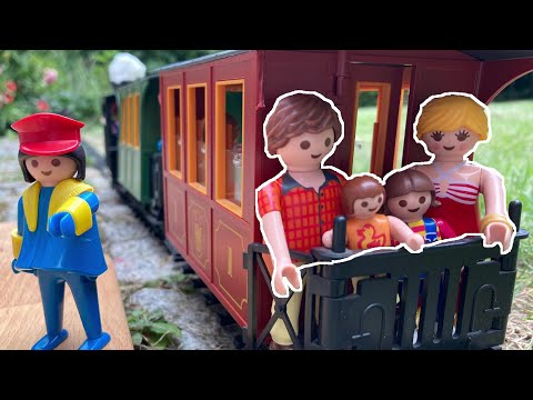 Dampflok fahren🚂 | Familie Wassermann fährt mit einer alten Eisenbahn | Playmobilfilm Deutsch | Zug
