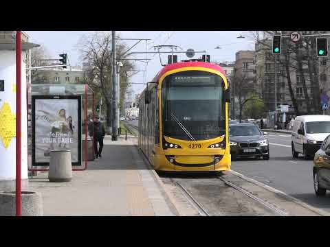 Tramwaje Warszawa 2023 Wagony - Fahrzeuge 18 04 2023 r