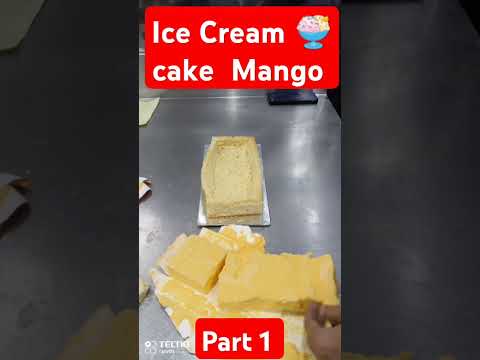 Mango 🥭 Ice Cream Cake Decoration