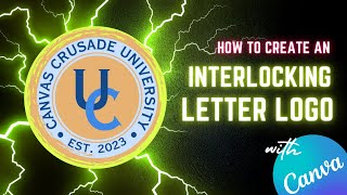 How to Create an Interlocking Letter Logo with Canva | Canva Tutorial 🎨🌟