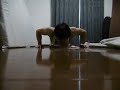 230 Push ups in one set(Good tempo) 腕立て230回＋腹筋ロラー10回