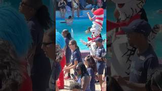 When The Cat in the Hat gets down w/ you during your Carnival Cruise sail away. #cruise #dance