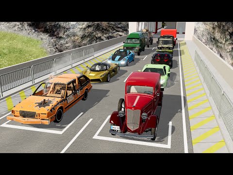 High Speed Car Big Ramp Jumps with Expensive Cars #53 | BeamNG Drive