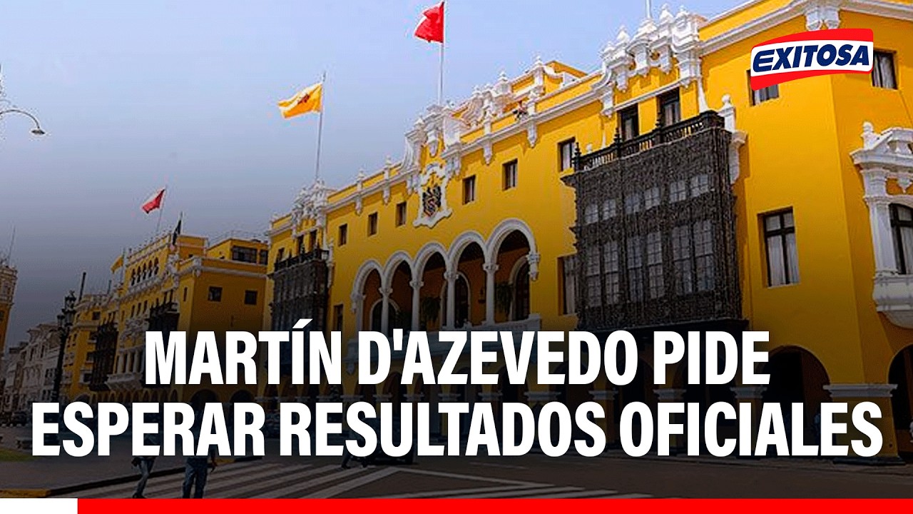 🔴🔵 D’Azevedo pide esperar resultados oficiales de la ONPE y destaca actitud de Francis Allison
