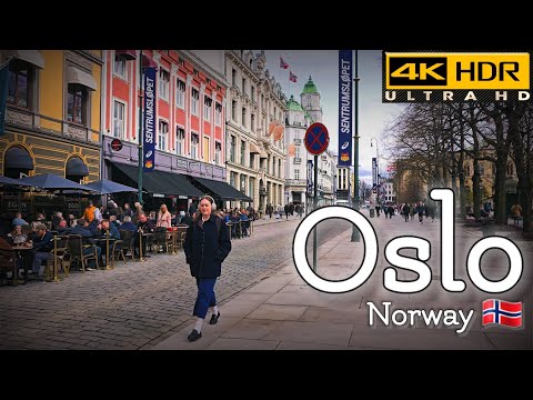 👣Walk with Me in Oslo | Karl Johans gate | 4K HDR | April 2024👣