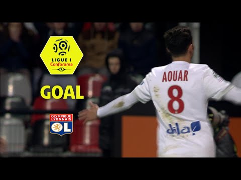 Goal Houssem AOUAR (58') / EA Guingamp - Olympique Lyonnais (0-2) / 2017-18