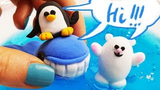 Путешествие в Антарктиду ❄️Лепим фигурки животных из пластилина🐳