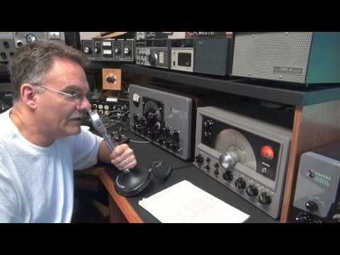 Ham Radio DX-60 Net Tube Receiver Transmitter 80 meter QSO Check-In