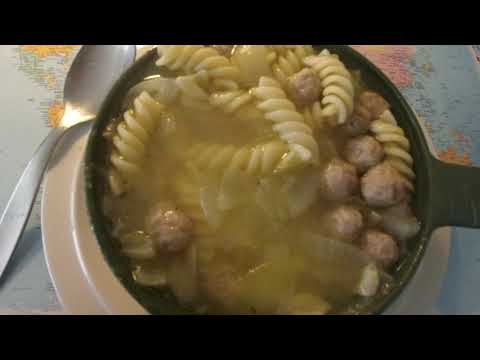 MongoTV_6185 - Min Aftensmad - Del 2 - HØNSEBOUILLONSUPPE Med KØDBOLLER og LØG