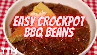 EASY Slow Cooker Ground Beef and Beans ~ EASY Crockpot Beans Recipe