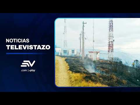 Incendio forestal en Carchi puso en riesgo antenas de comunicación y tanques de agua | Televistazo