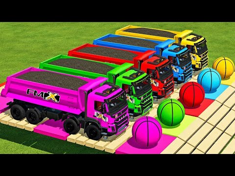 LOAD SUNFLOWERS & TRANSPORTING WITH VOLVO & MAN TRUCKS   Farming Simulator 22