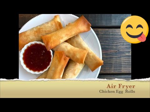 Healthy Air Fryer Egg Rolls Recipe with Raihana's Cuisines