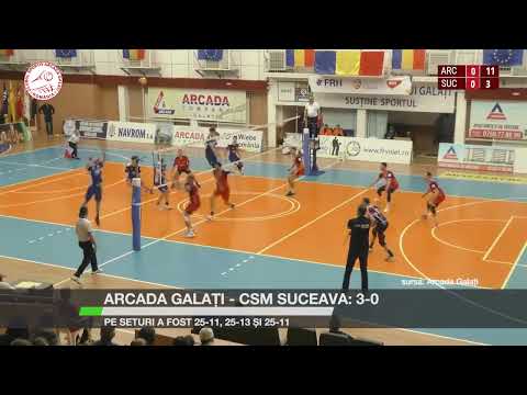 Arcada Galați – CSM Suceava: 3-0