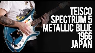 Video thumbnail for Teisco Spectrum 5 Metallic Blue 1966 Japan by Loud Lemon Demo