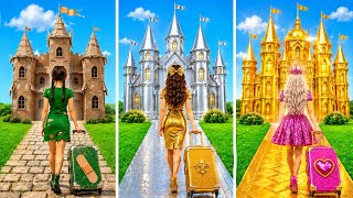 Cardboard vs Gold vs Silver Room Makeover Challenge by Multi DO Smile