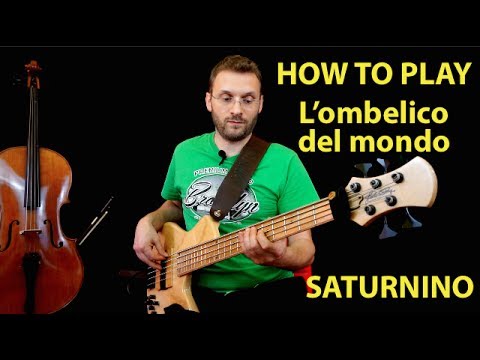 Come suonare l'Ombelico del Mondo Saturnino How to Play Bass Riff of the day 127 ITA