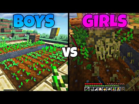 EPIC Minecraft Showdown: Boys vs Girls!