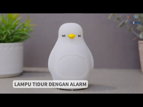 Gambar Informa 10x9 Cm Jam Weker Digital Penguin Dengan Lampu Tidur