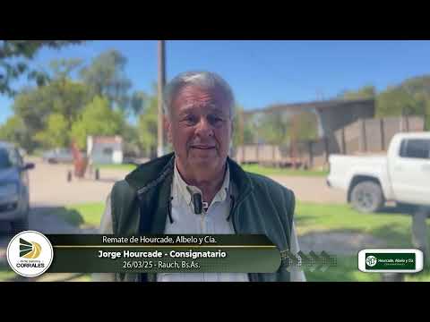 26-03-25 - Jorge Hourcade - Consignatario - Remate de Hourcade, Albelo y Cía. - Rauch, Bs.As.