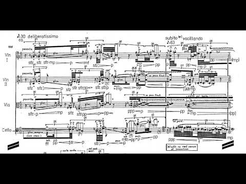 Brian Ferneyhough - String Quartet No. 2 (w/ score) (1979/80)